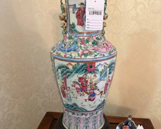 Asian Inspired Floral Vase