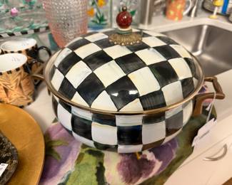 Mackenzie-Childs Checkered Casserole Dish