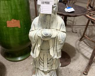 Chinese Scholar Cement Sculpture