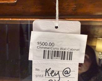 Chinese Curio Wall Cabinet