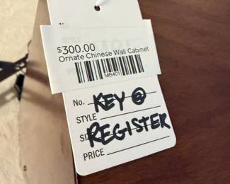 Ornate Chinese Wall Cabinet