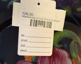 MacKenzie-Childs Floral Charger