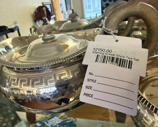 Sterling Greek Style Tea Set