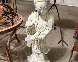 Quan Yin Cement Sculpture