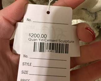 Quan Yin Cement Sculpture