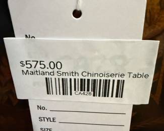 Maitland Smith Chinoiserie Table