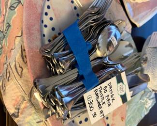 Dansk 50 Piece Thistle Flatware Set