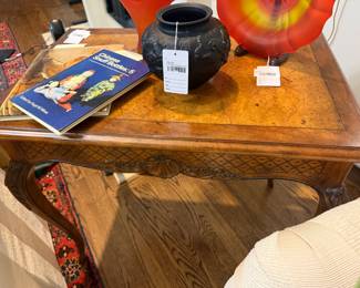 Provincial Style Burl Wood Table