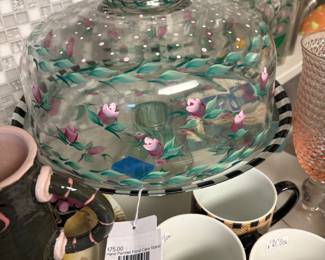 Hand Painted Cake Stand