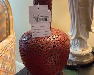 Hand-Carved Floral Vase