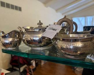 Sterling Greek Style Tea Set