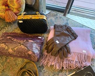 Scarves, Gloves, Purses