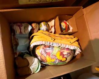 German antique Easter eggs with the basket