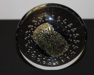 Robert Eickholt Glass Paperweight