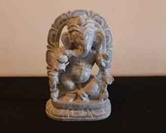 Soft  stone  handmade sculpture Hindu Lord elephant God figure