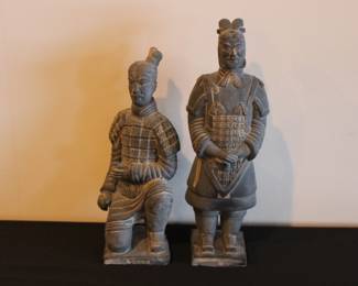 Antique Asian terra-cotta warrior