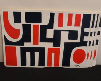 Vintage Vera Neumann abstract placemats