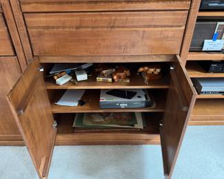 Entertainment cabinet details