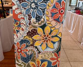 Vibrant floral wall art