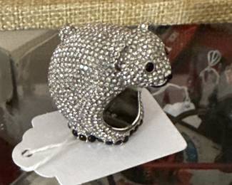 Kate Spade novelty bear ring