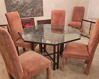 elegant dining room set with 6 chairs