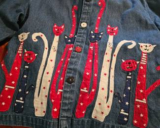 Cat jeans jacket