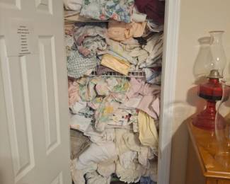 A full linen closet