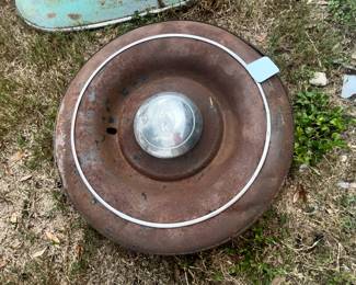 1930'S FORD SPARE TIRE COVER w/ FORD CAP