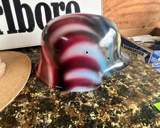 CUSTOM PAINTED GERMAN HELMET FOR BIKERS
