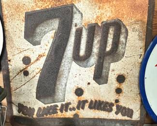 A HARDER TO FIND 7up SIGN