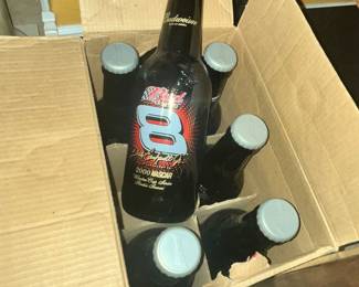 CASE OF 6 LARGE BUDWEISER "DALE ERNHARDT" BOTTLES