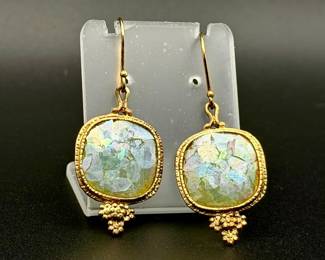 Signed Sterling Silver Earrings
