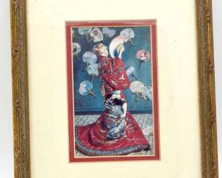 Claude Monet La Japonaise Print
