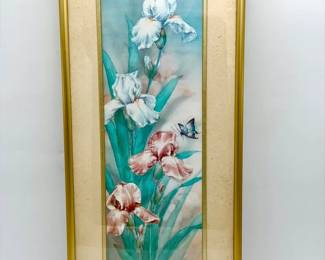 J Cheng Signed Watercolor Print
