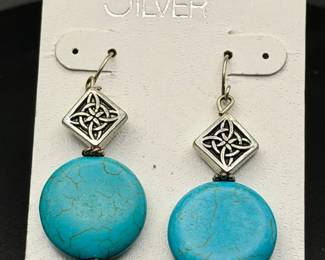 Sterling Silver & Turquoise Earrings
