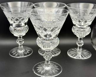 (3) Starburst Crystal Tall Champagne/Sherbert Glasses UNK7357
