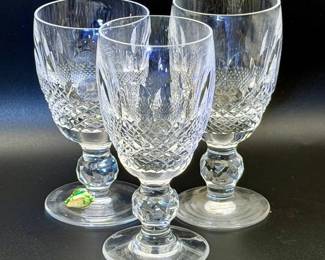 (3) Waterford Crystal Colleen Short Stem Port Wine Glasses
