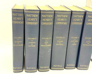 (6) Matthew Henry’s Commentary on the Whole Bible – Complete 6-Volume Set (Revell)

