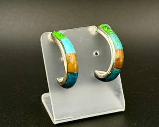 Sterling Silver Jay King Mine Finds Earrings
