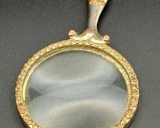 Vintage Magnifying Glass Necklace Pendant
