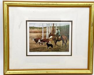 John Schnurrenberger Signed Vogut Valley Gather Print
