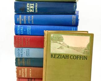 (10) Joseph C. Lincoln Books – Decorative Early 20th Century Hardcovers
