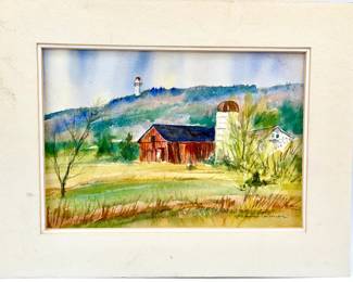 Justin Coleman Signed Watercolor
