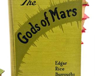 (7) Edgar Rice Burroughs Vintage Novels – Mars Series & More – Early Reprint Editions
