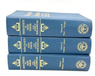 (3) Massachusetts and Maine Families in the Ancestry of Walter Goodwin Davis – Vols. I–III (Genealog