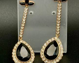 Signed Akkad Teardrop Earrings
