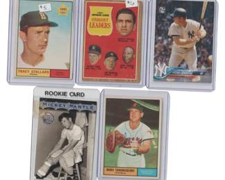1960s70s Baseball Cards Mantle  More 
