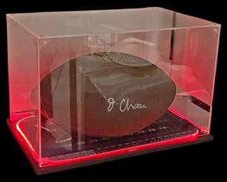 JaMarr Chase Signed Wilson NFL Football 