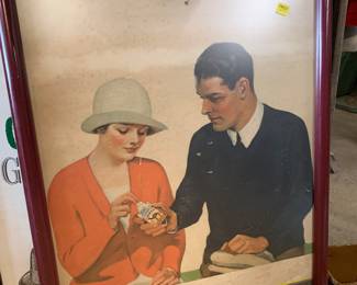 Framed Camel advertisement