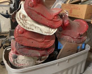 fiberglass horse saddles for coin operated horses